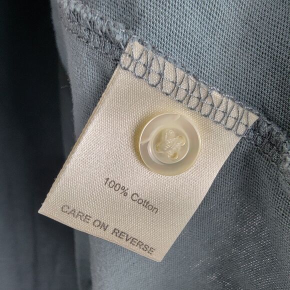 Billy Reid Shirt Men's L Light Blue Short Sleeve Polo Pocket - Picture 5 of 9